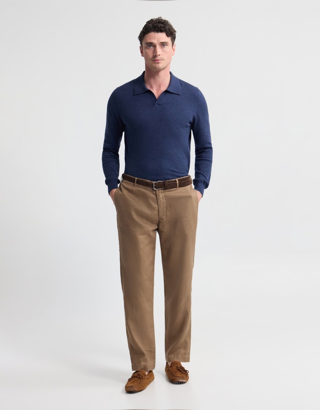 Oxford - Dominic Polo Cashmere Blend Knit