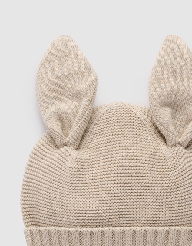 Purebaby - Knitted Bunny Hat -Kids-Babies