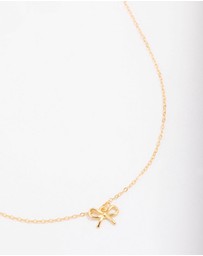 Lovisa - Gold Plated Sterling Silver Bow Pendant Necklace