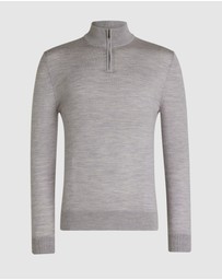 Tarocash - Asher Merino Wool Zip Knit