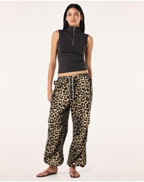 P.E Nation - Leopard Discovery Cotton Pants