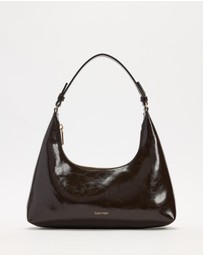 Calvin Klein - Foil Logo Glossy Convertible Shoulder Bag