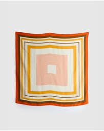 Evity - Silk Scarf Geometric Print
