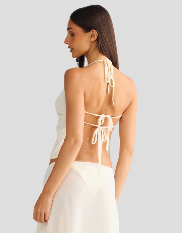 Vacay Swimwear - Aurelia Top Off-White