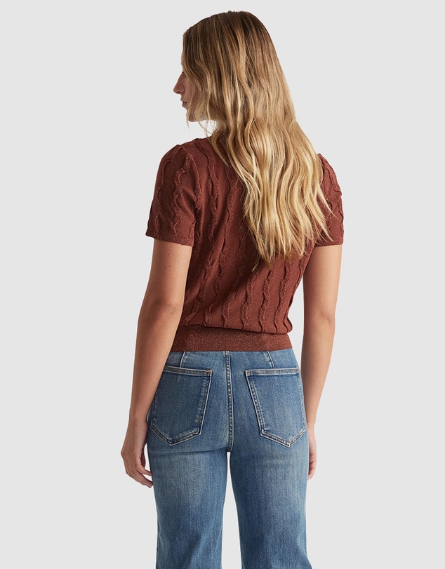 Decjuba - Lauren Lurex Knit Tee