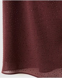 M.N.G - Asymmetrical Rhinestone Dress