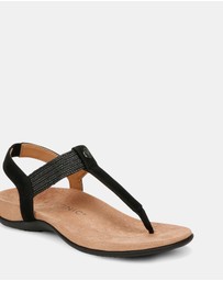 Vionic - Brea Slingback Sandal - Black Nubuck