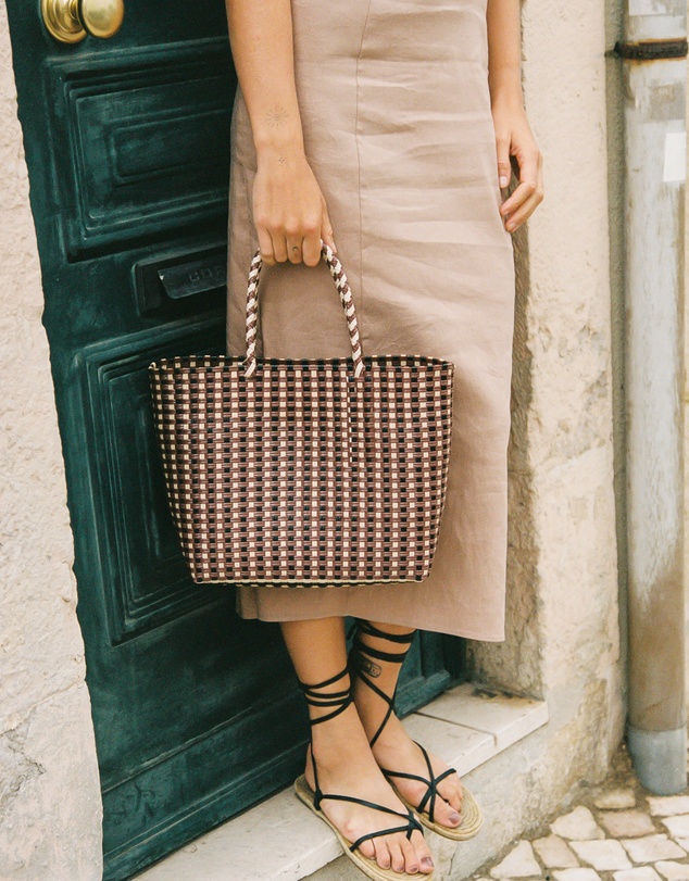 Mimmi Terra - Woven Eco Tote Tiramisu
