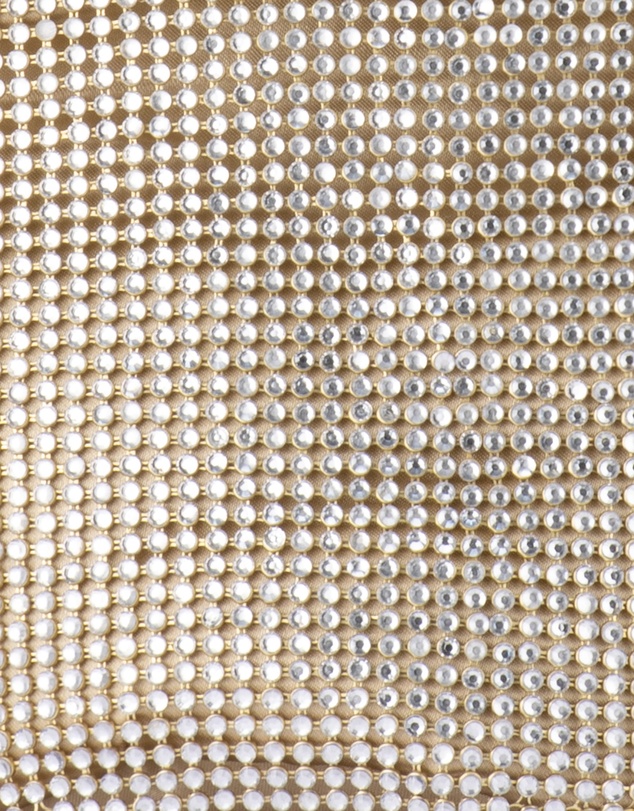 Olga Berg - Ellie Crystal Mesh Ring Handle Bag