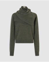 Oroton - Wrap Scarf Knit Jumper