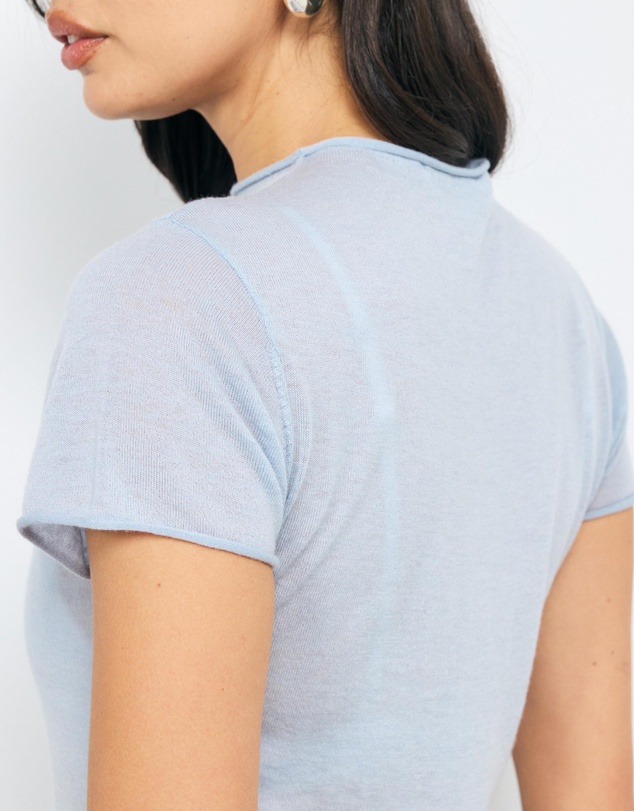 AERE - Ari Semi-Sheer Merino Wool Knit Top