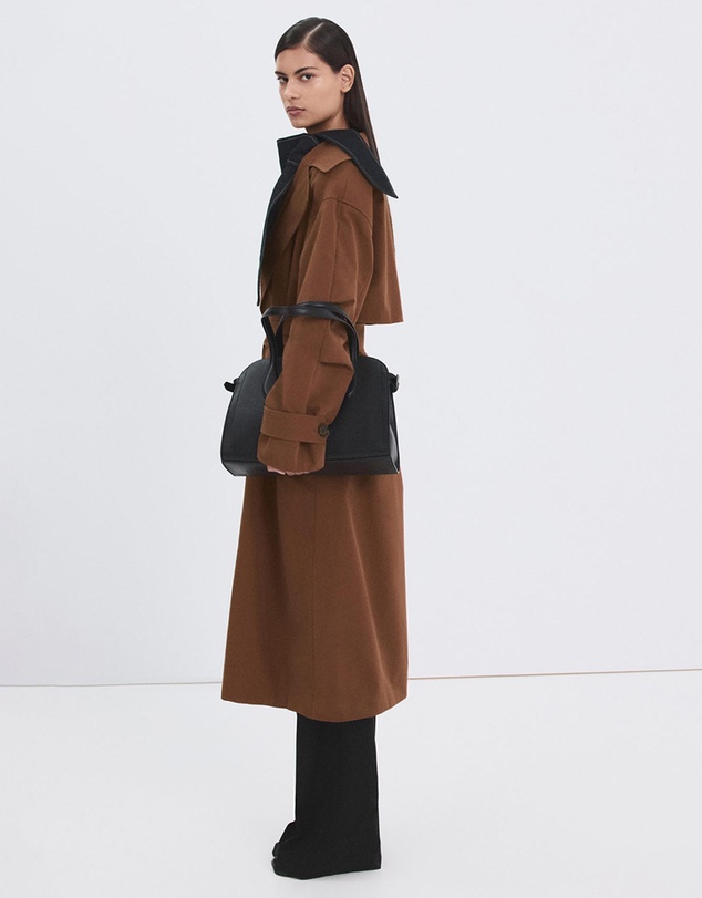 M.N.G - Long Double-Breasted Trench Coat