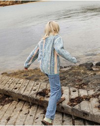Skwosh - Swayze Stripe Kids Polar Fleece Jacket