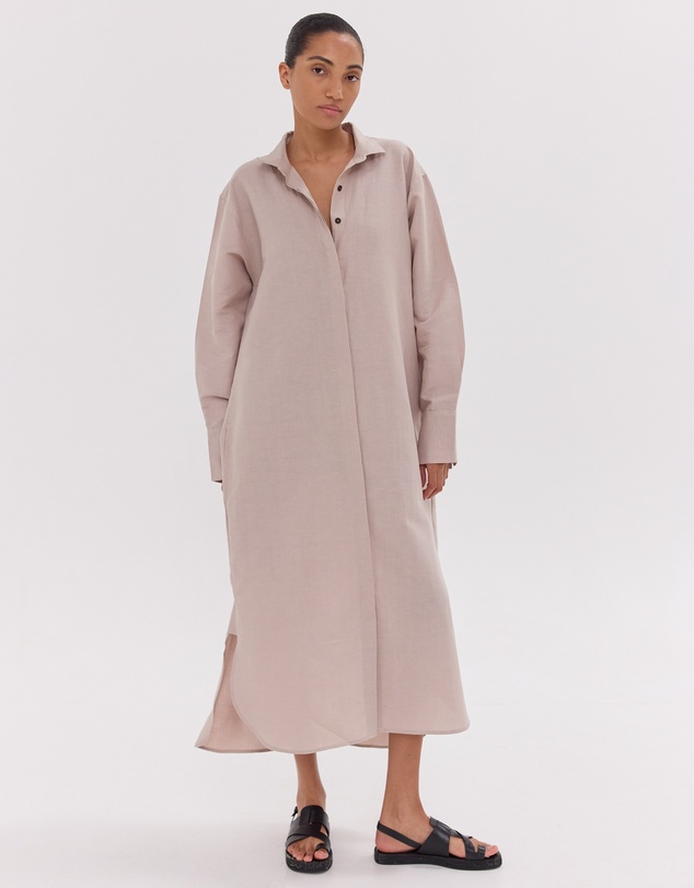 Cloth & Co. - The Shirt Dress | Mushroom