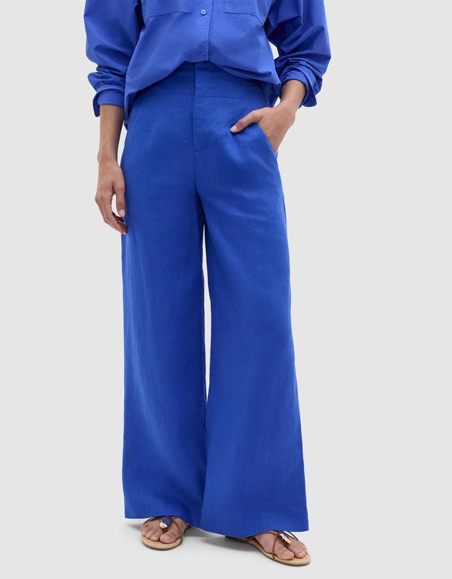 Seed Heritage - Core Linen Waisted Pant