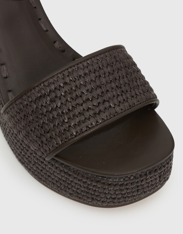 Betts - Fame Raffia Platform Wedges
