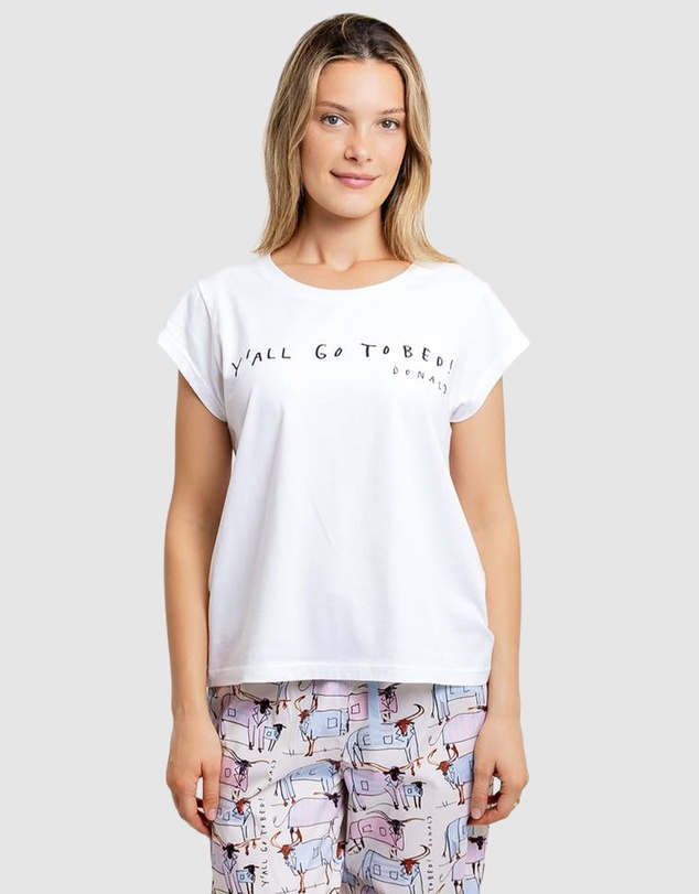 Sant And Abel - Women's Drawbertson Y'All Go To Bed T-Shirt