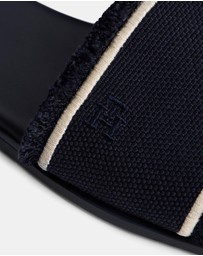 Tommy Hilfiger - Frayed Canvas Sandals - Women's