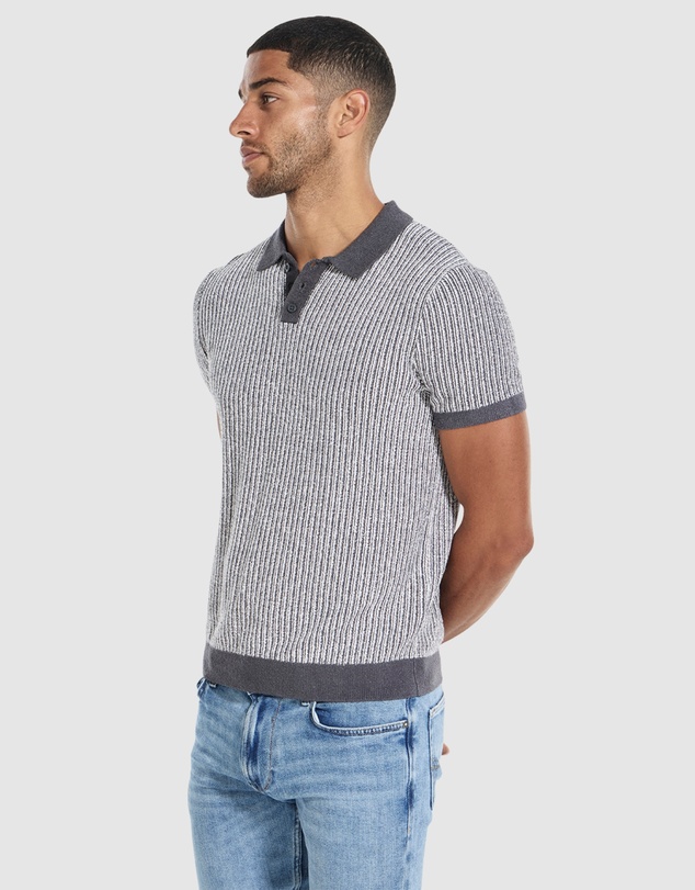 GUESS - Isaac Textured Polo Shirt