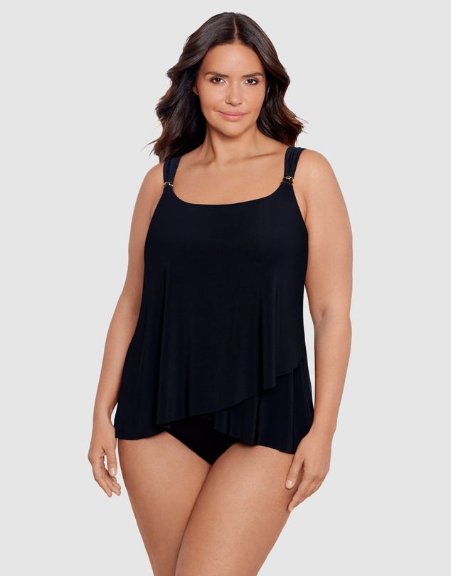 Miraclesuit Swimwear  - Razzle Dazzle Dazzle Underwired Plus Size Tankini Top