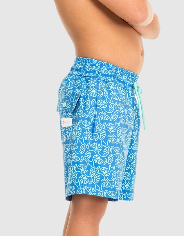 Tolu Australia - Boys Swim Shorts With Fishes