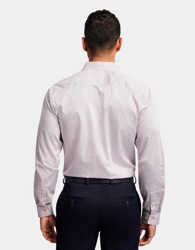Brooksfield - Geo Print Slim Fit Dress Shirt