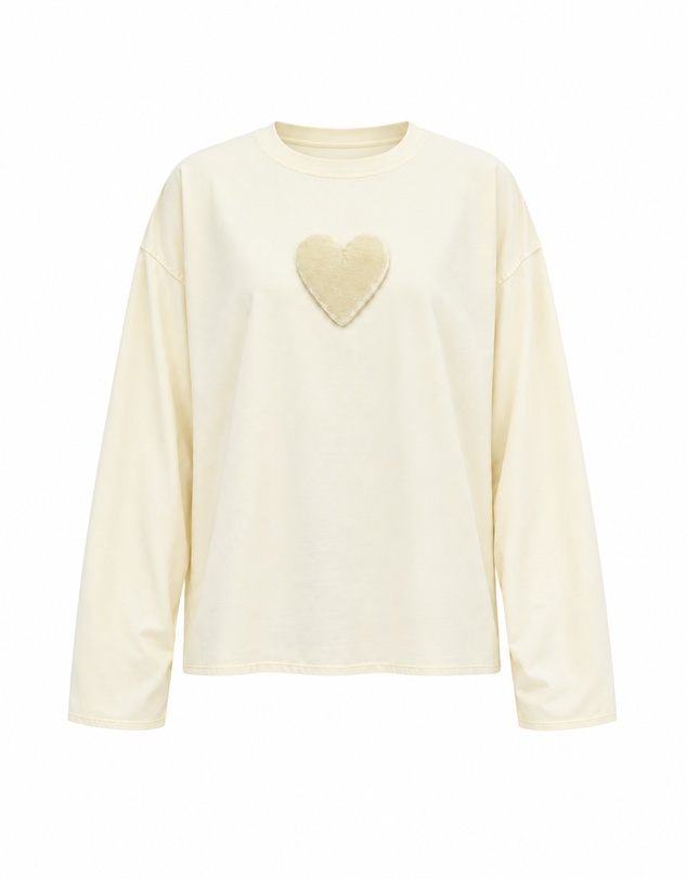 THE TALES - We Love Velvet Heart Long Sleeve Tee