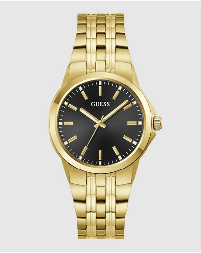 GUESS - GUESS Mens Gold-Tone Analogue Watch
