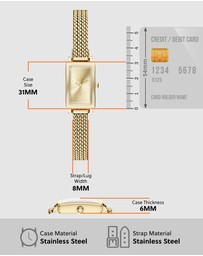 Skagen - Hagen Micro Gold Tone Analogue Watch