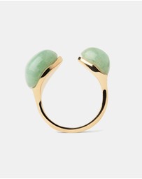 PDPAOLA - Green Aventurine Gravity Ring
