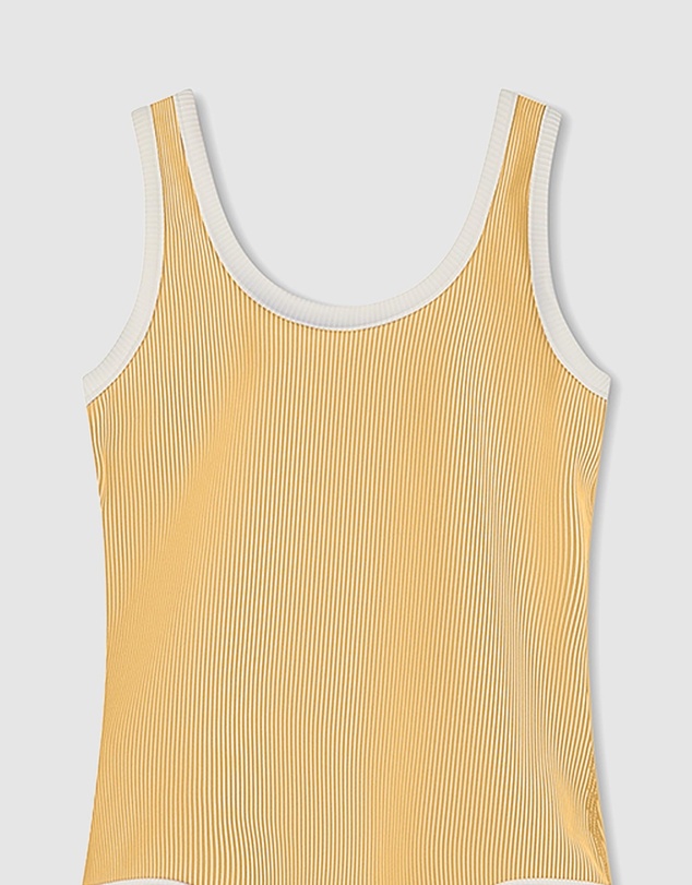 Zulu & Zephyr Mini - Mini Stripe Rib Scoop One Piece - Kids