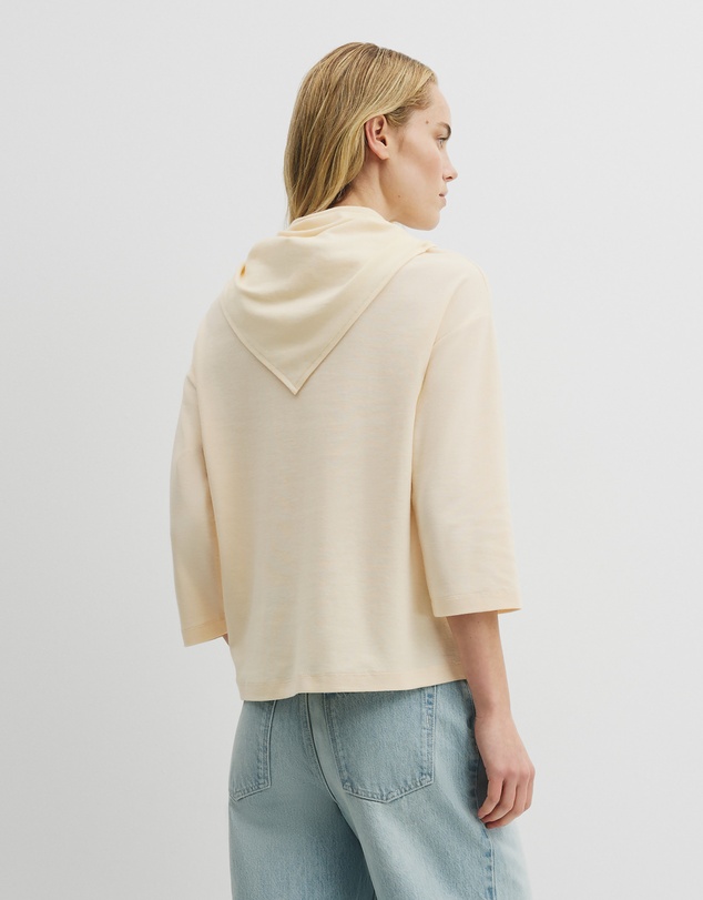 Country Road - Scarf Crop Sleeve T-shirt