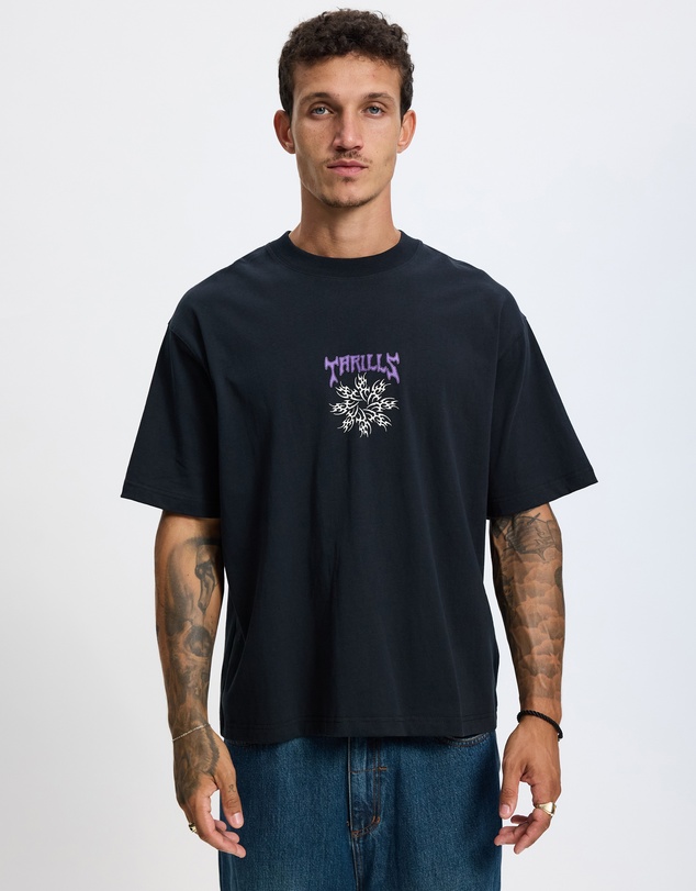 Thrills - Stagger Box Fit Oversize Cropped Tee