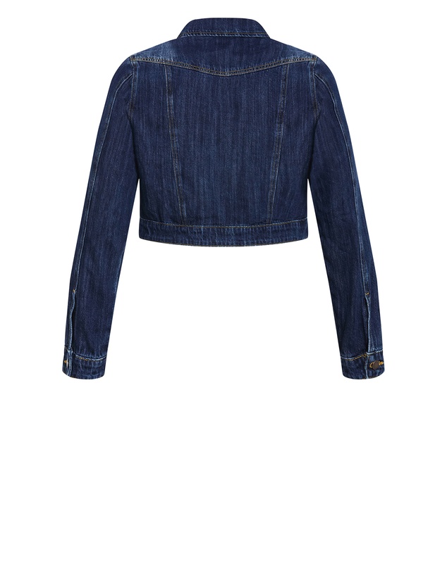 City Chic - Plus size Clara Denim Jacket - mid wash
