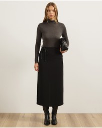 Atmos&Here - Wool Blend Roll Neck Long Sleeve Top