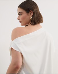 Atmos&Here Curvy - Willow Off Shoulder Top