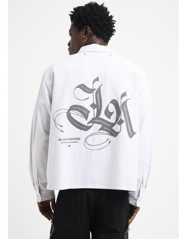Black Noise White Rain - La Long Sleeve Shirt