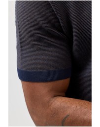 Brooksfield - Stripe Knitted Polo