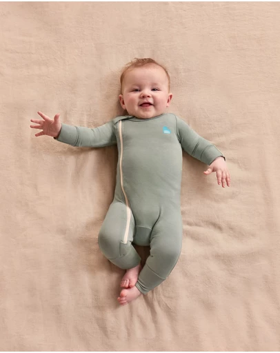 Love to Dream - Side Zip Romper Bamboo Deep Olive