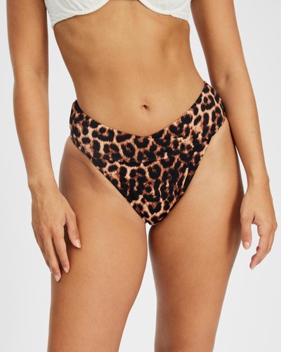 High Waisted Cheeky Bikini Bottoms