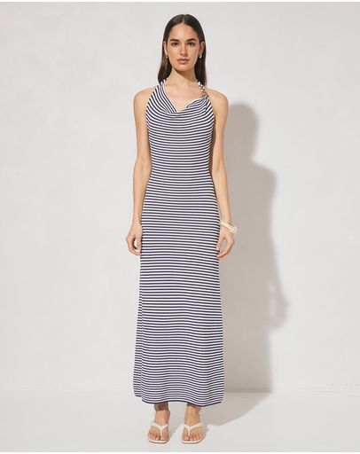 Navy & White Stripe