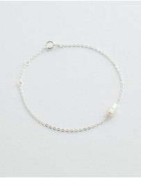 SAINT VALENTINE - Cielo Single Pearl Bracelet - Silver