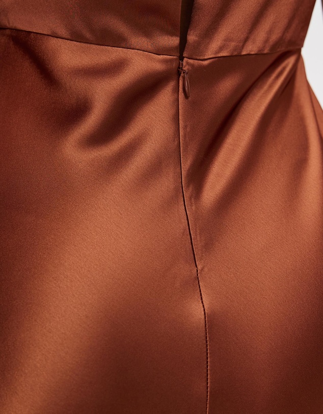 Third Form - Satin Bias Maxi Tee Dress