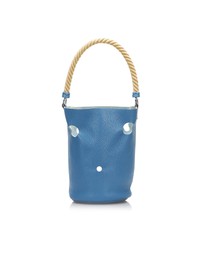 Pre-Loved by Azura Reborn - Pre-Loved hermes Pebbled Leather Tote Bag with Rope Style Handle Casual and Versatile