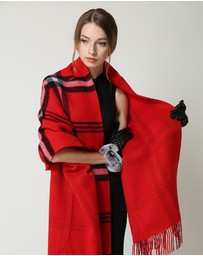 Ozwear Connection Uggs - Ugg 100% Australian Merino Wool Reversible Wrap Red
