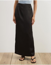 Atmos&Here - Lowen Satin Maxi Skirt