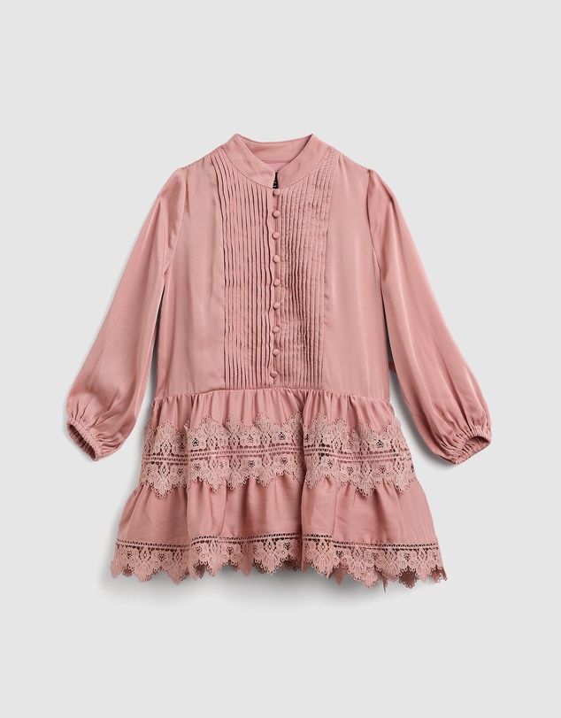 Bardot Junior - Anie Satin Shirt Dress - Kids-Teens