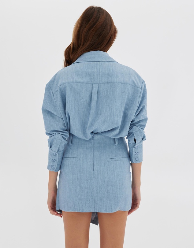 Toast Society - Denim Look Wrap Skirt