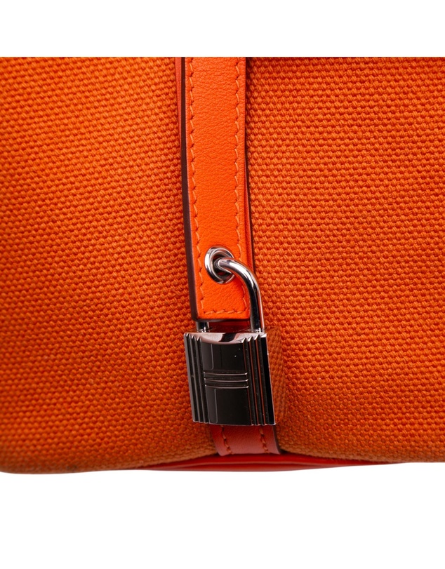 Hermes - Pre-Loved Toile Goeland and Swift Cargo Picotin Lock 18