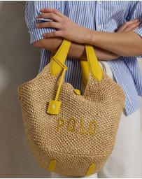 Polo Ralph Lauren - Polo Play Raffia-Leather Logo Tote